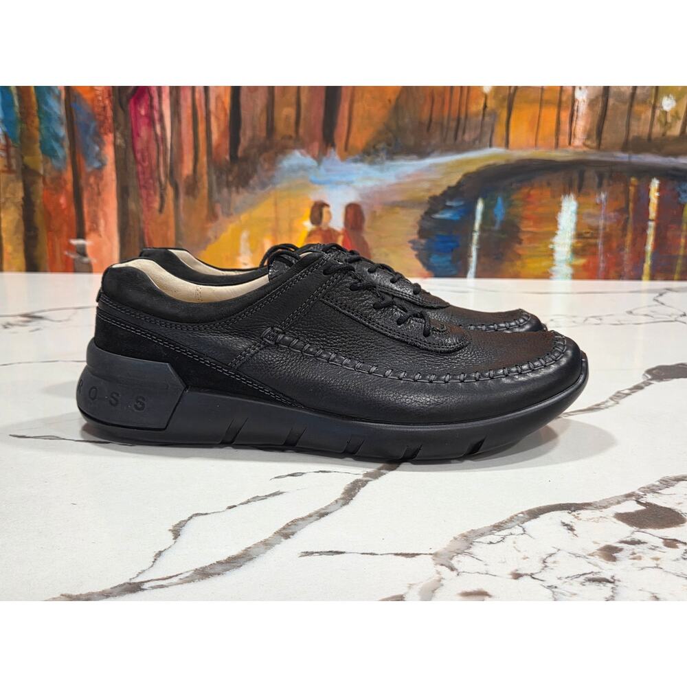 Ecco Cross X Black Casual Pebbled Leather Size 9.5 US, 43 EU Men's - Picture 2 of 9